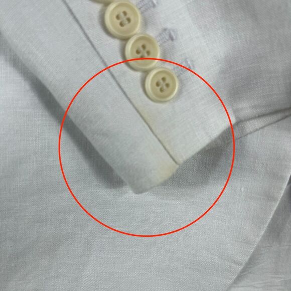 MADEWELL The Larsen Blazer Women Size XS 100% Linen White - Picture 2 of 16